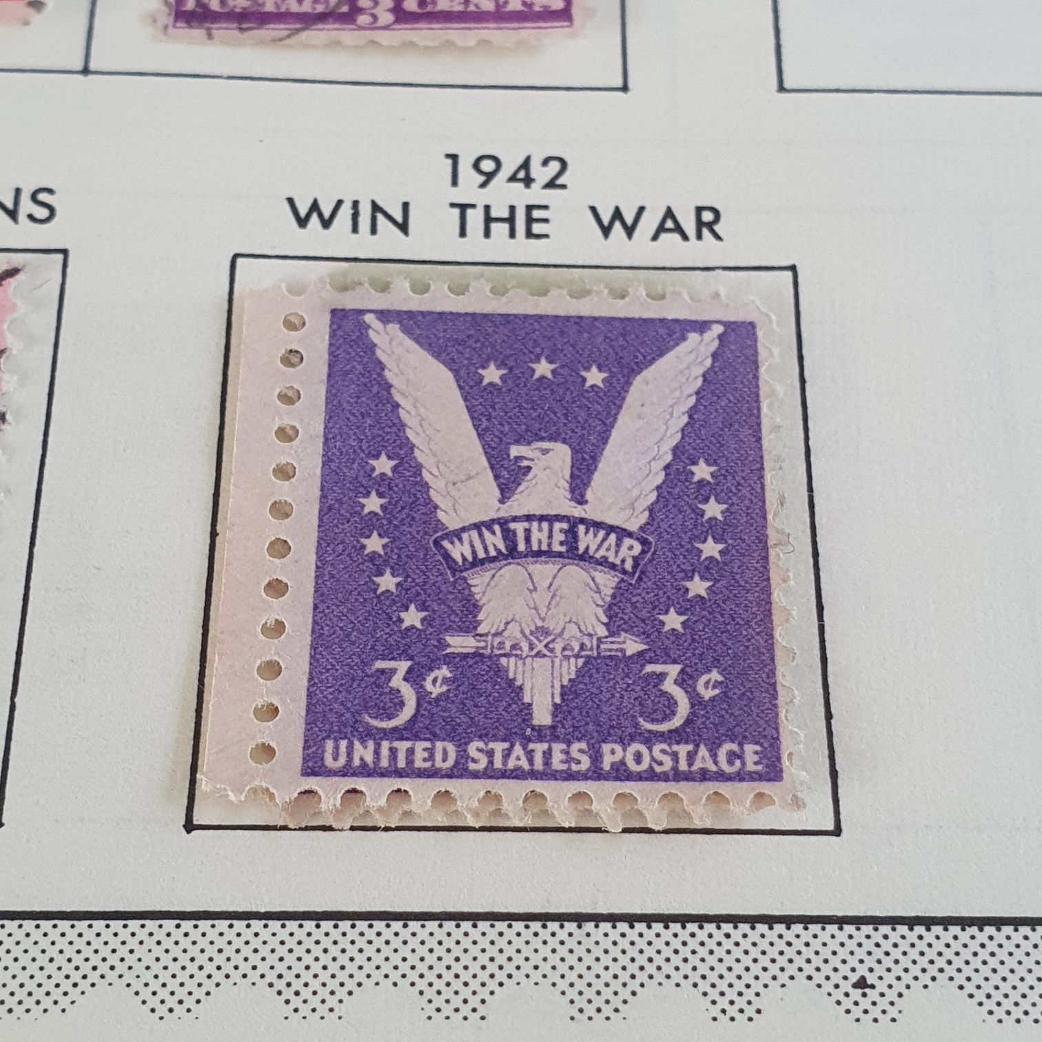 Win The War  stamp collectible - Main Image 2