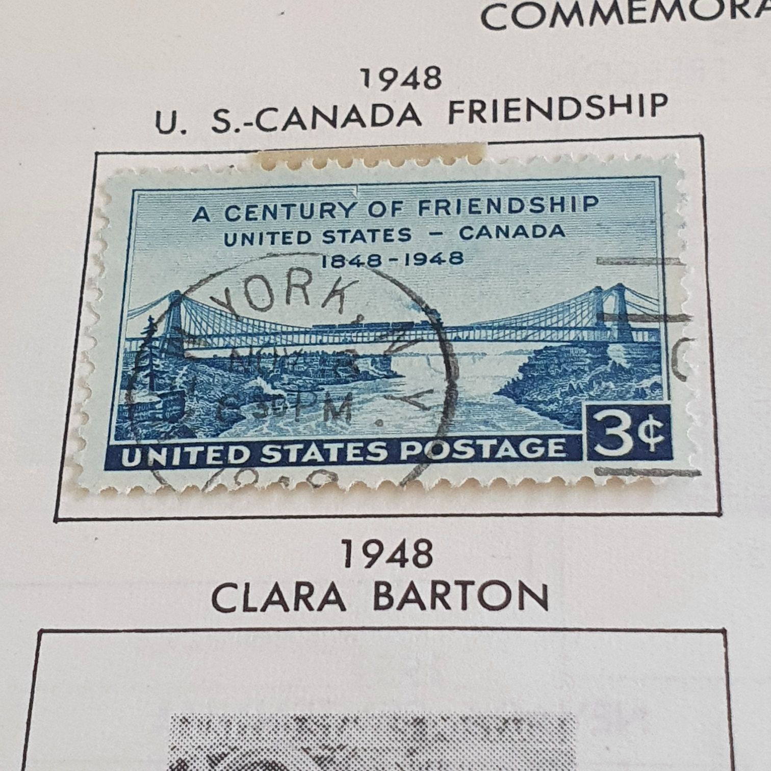 U.S. Canada Friendship  stamp collectible - Main Image 2