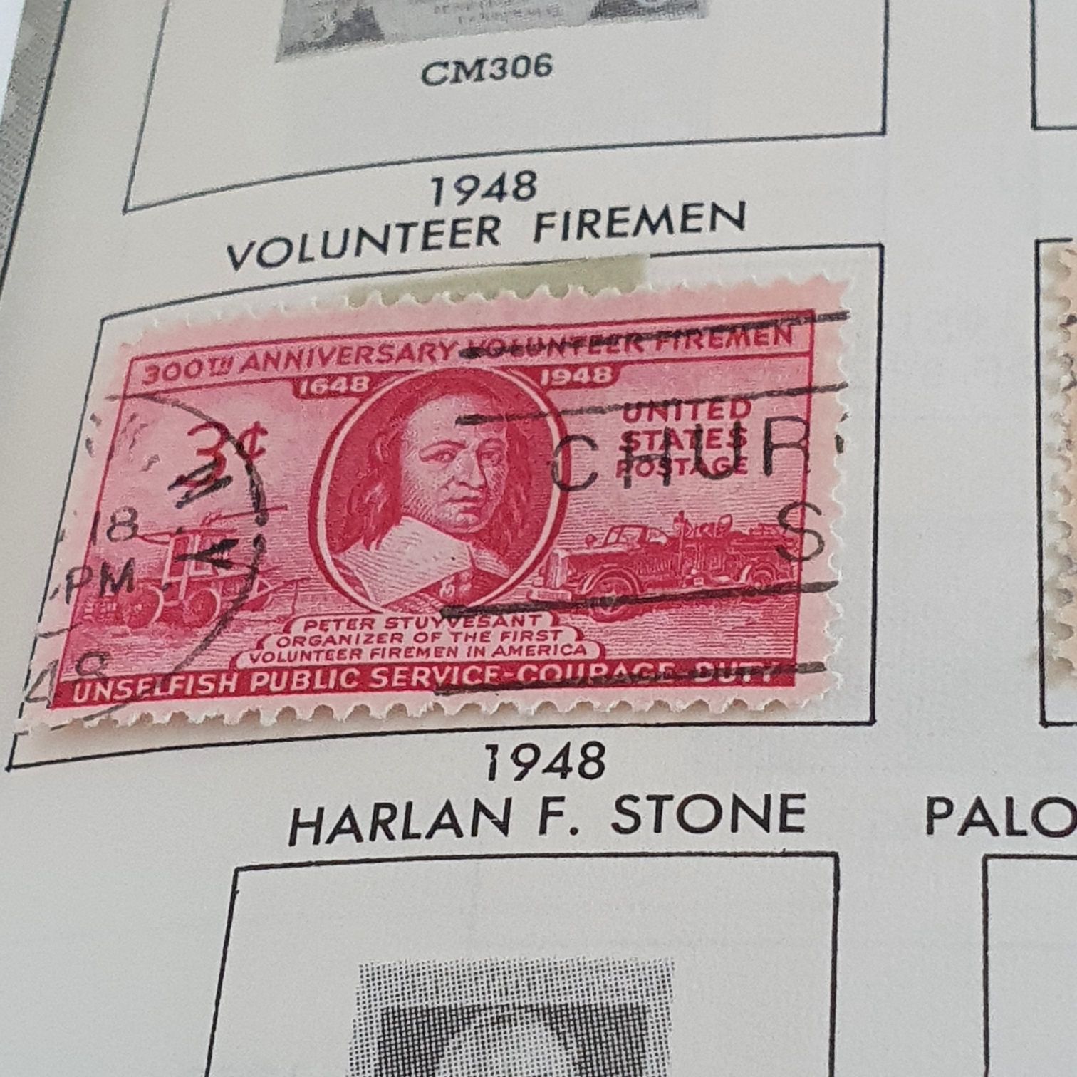 Volunteer Firemen  stamp collectible - Main Image 2