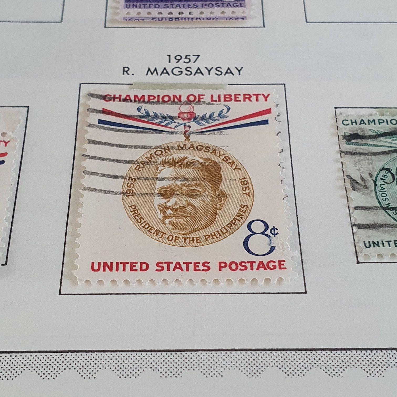 R Magsaysay  stamp collectible - Main Image 2
