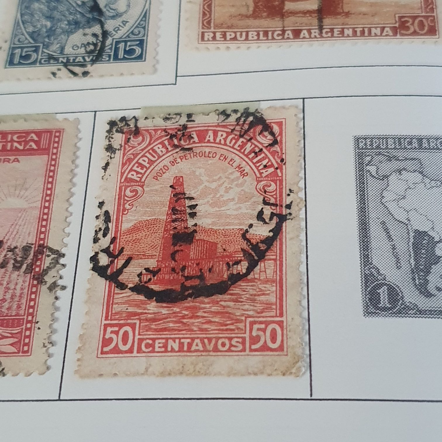 Pozo De Petroleo En El Mar  stamp collectible - Main Image 2