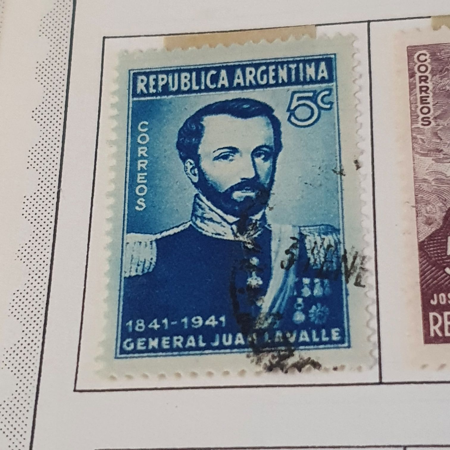 General Juan Lavalle  stamp collectible - Main Image 2