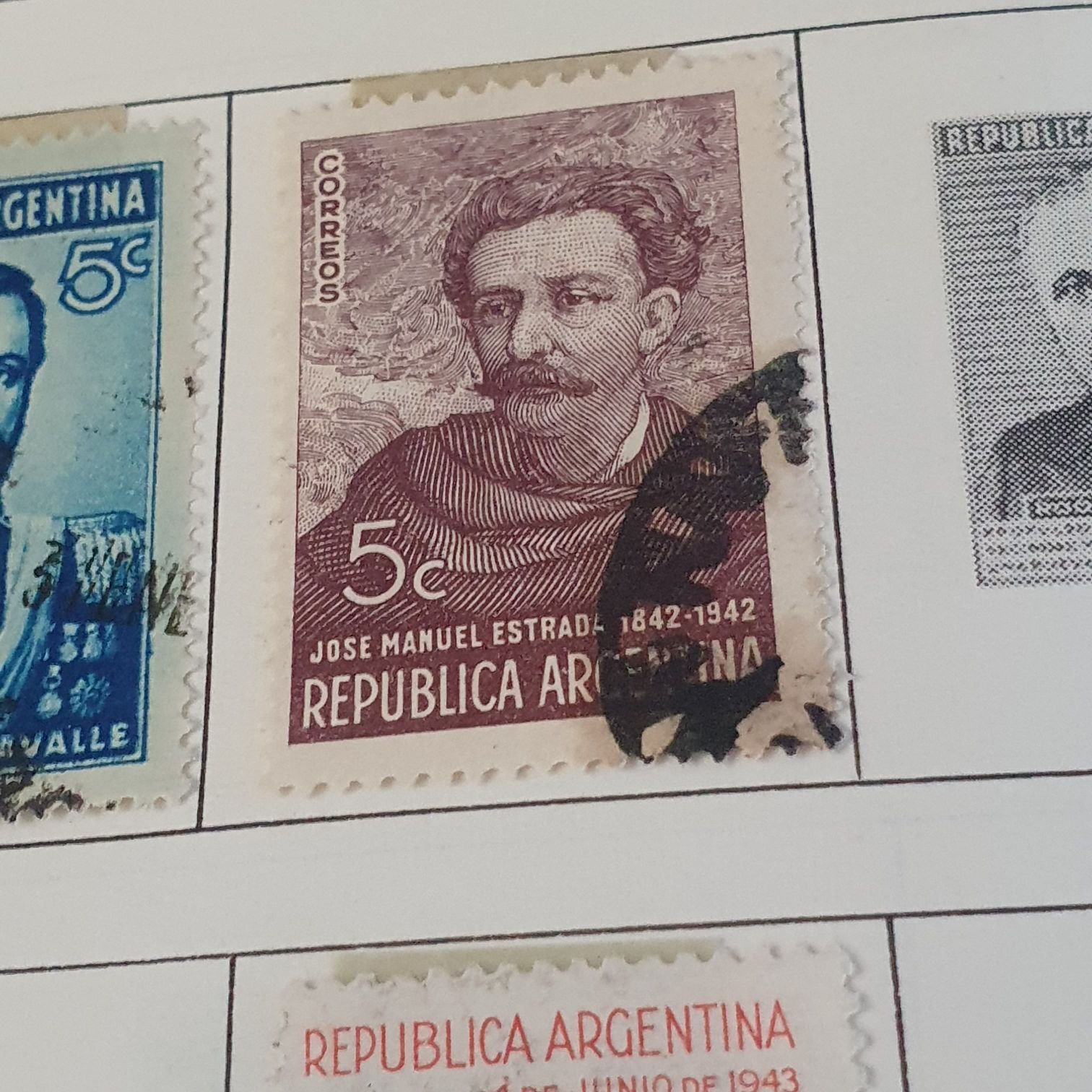 Jose Manuel Estrada  stamp collectible - Main Image 2