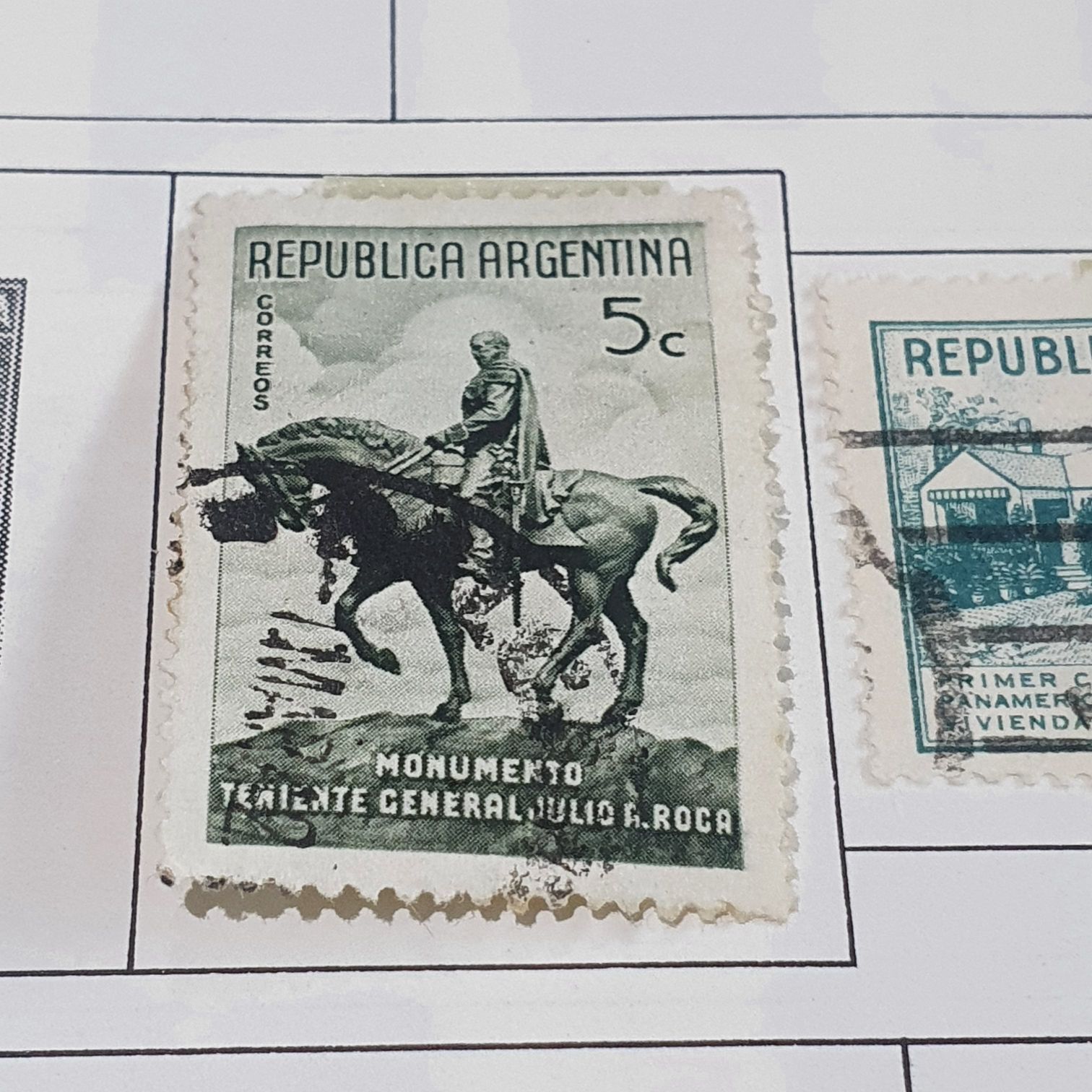 Monumento Teniente General Julio Roca  stamp collectible - Main Image 2