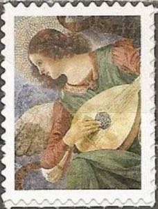 Christmas: Angel with Lute  stamp collectible - Main Image 1