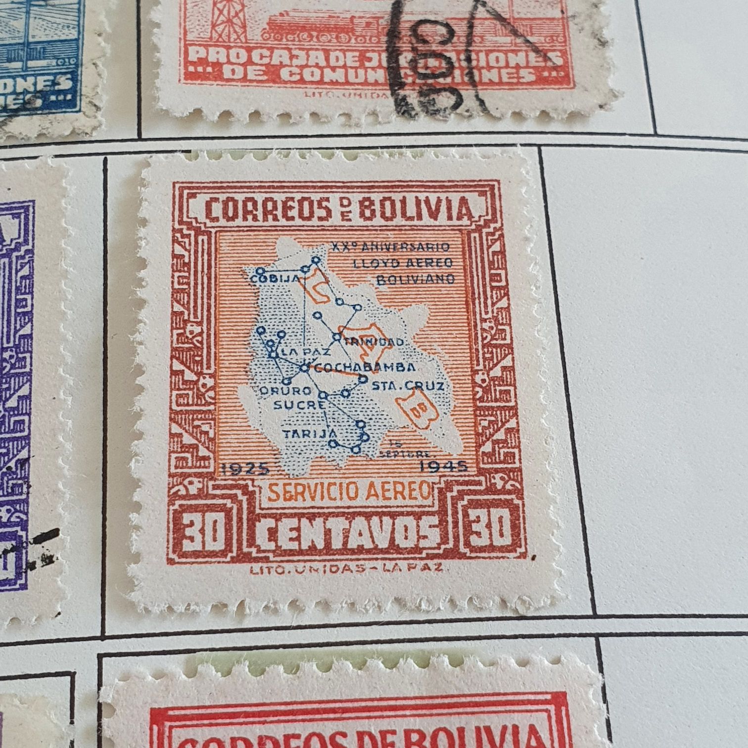 Servicio Aéreo  stamp collectible - Main Image 2