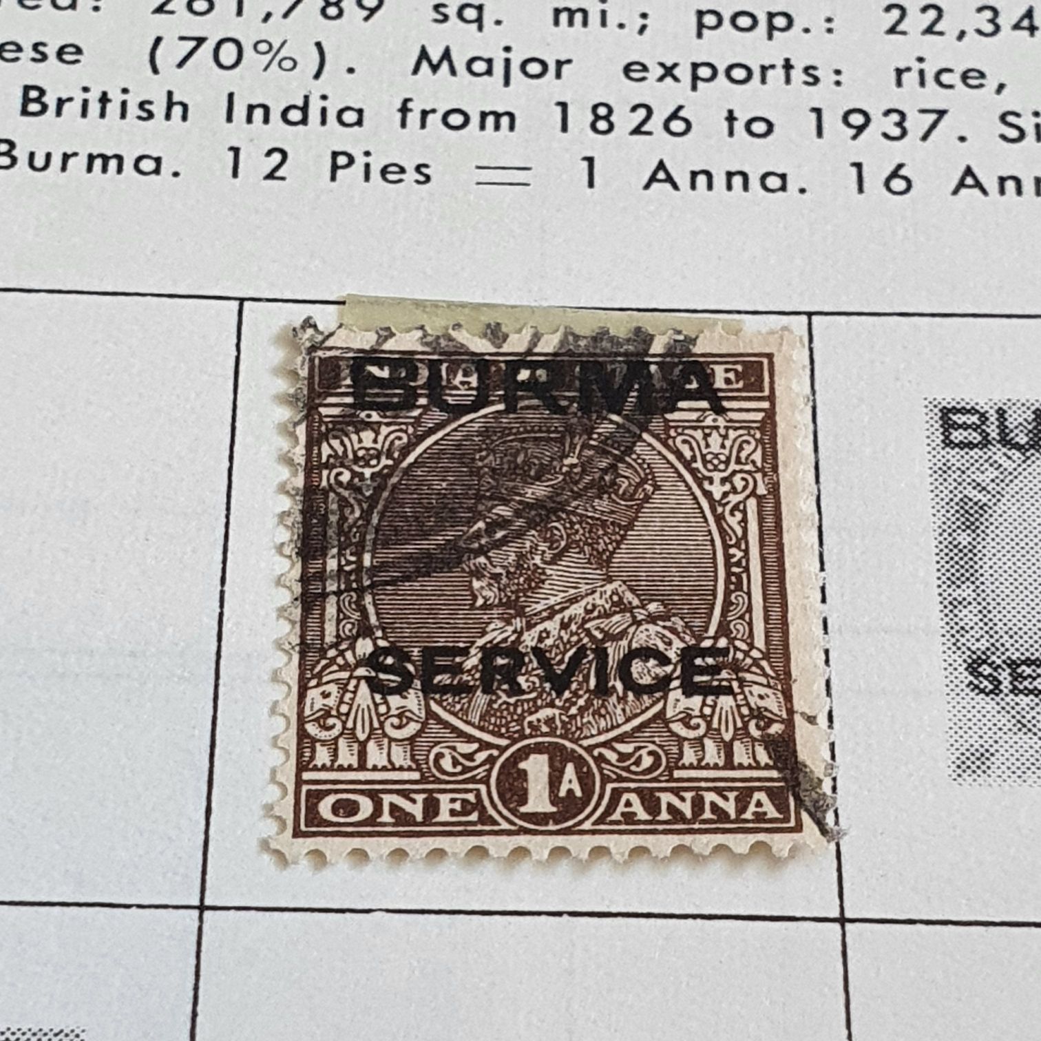 Burma  stamp collectible - Main Image 2