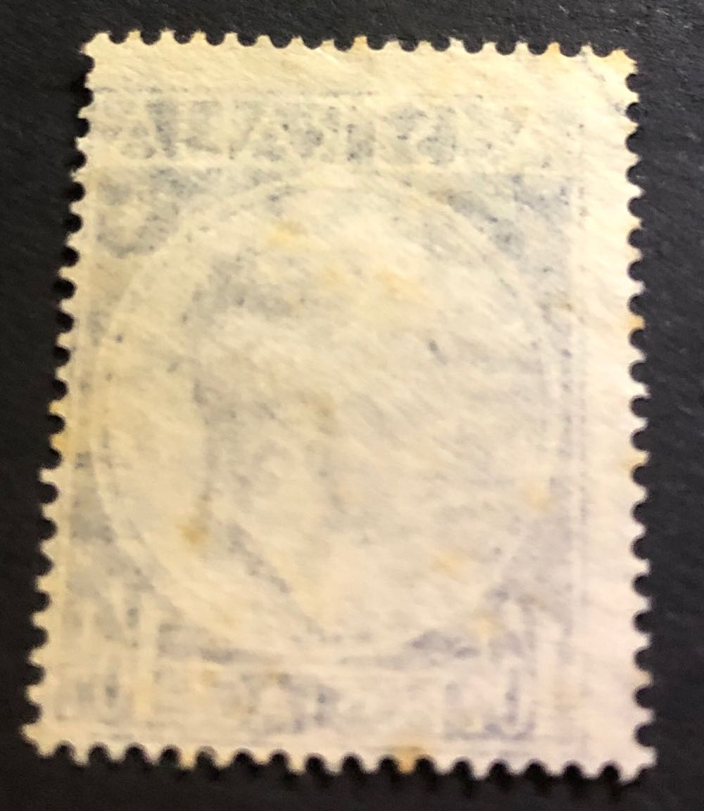 266.  1/0 ½ Blue George VI  stamp collectible - Main Image 2