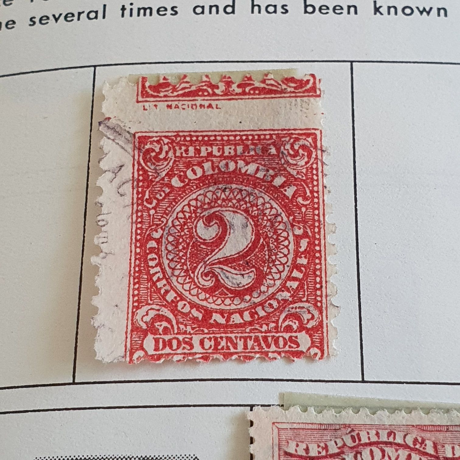 Colombia  stamp collectible - Main Image 2