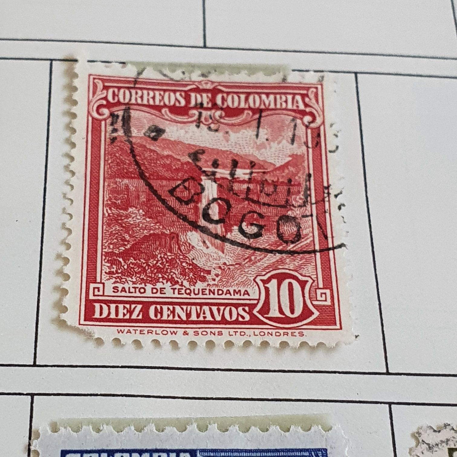 Salto De Tequendama  stamp collectible - Main Image 2