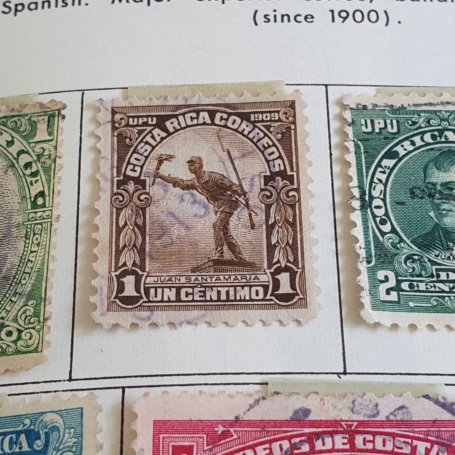 Juan Santamaria  stamp collectible - Main Image 2