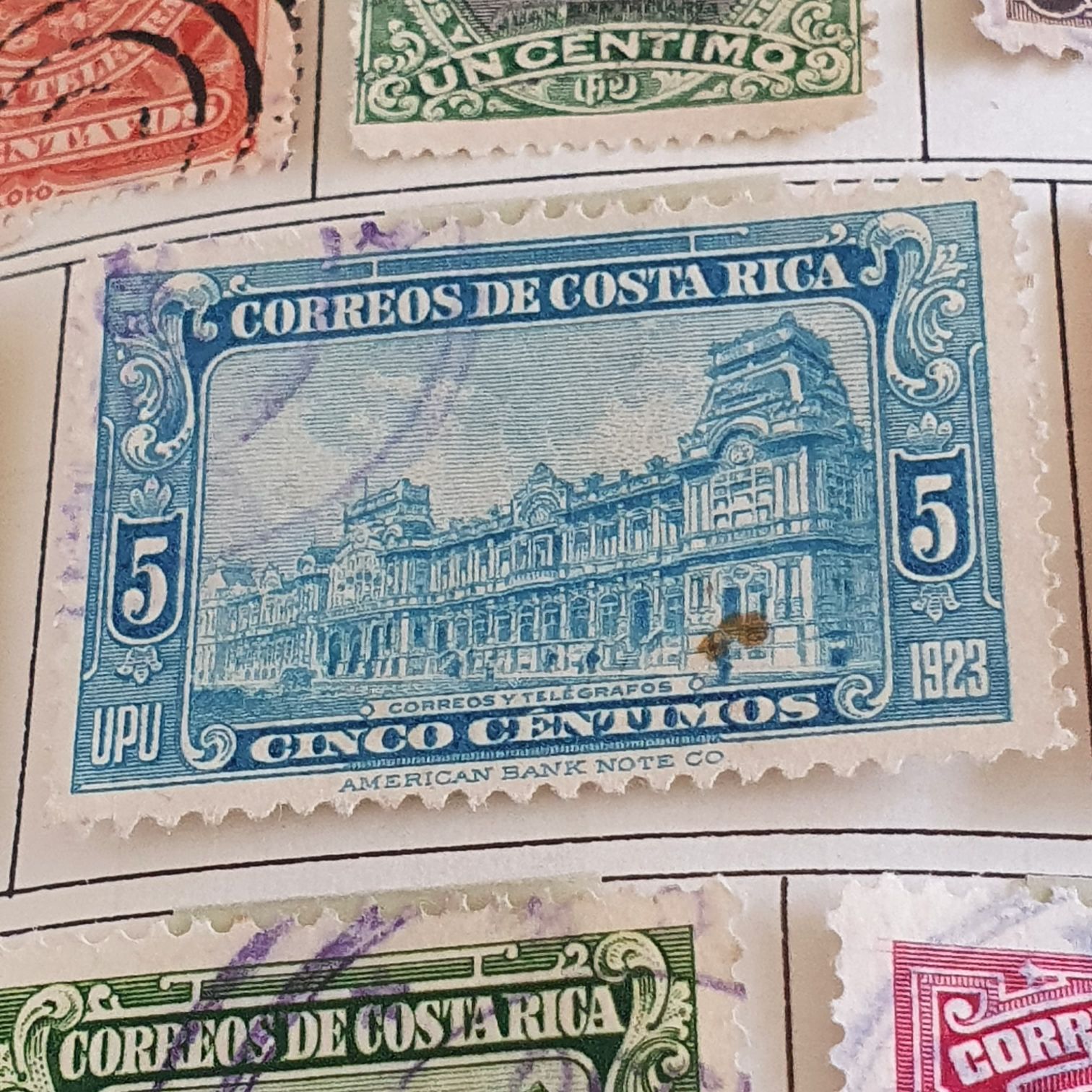 US Revenue Stamps: 1 Cent Pale Blue