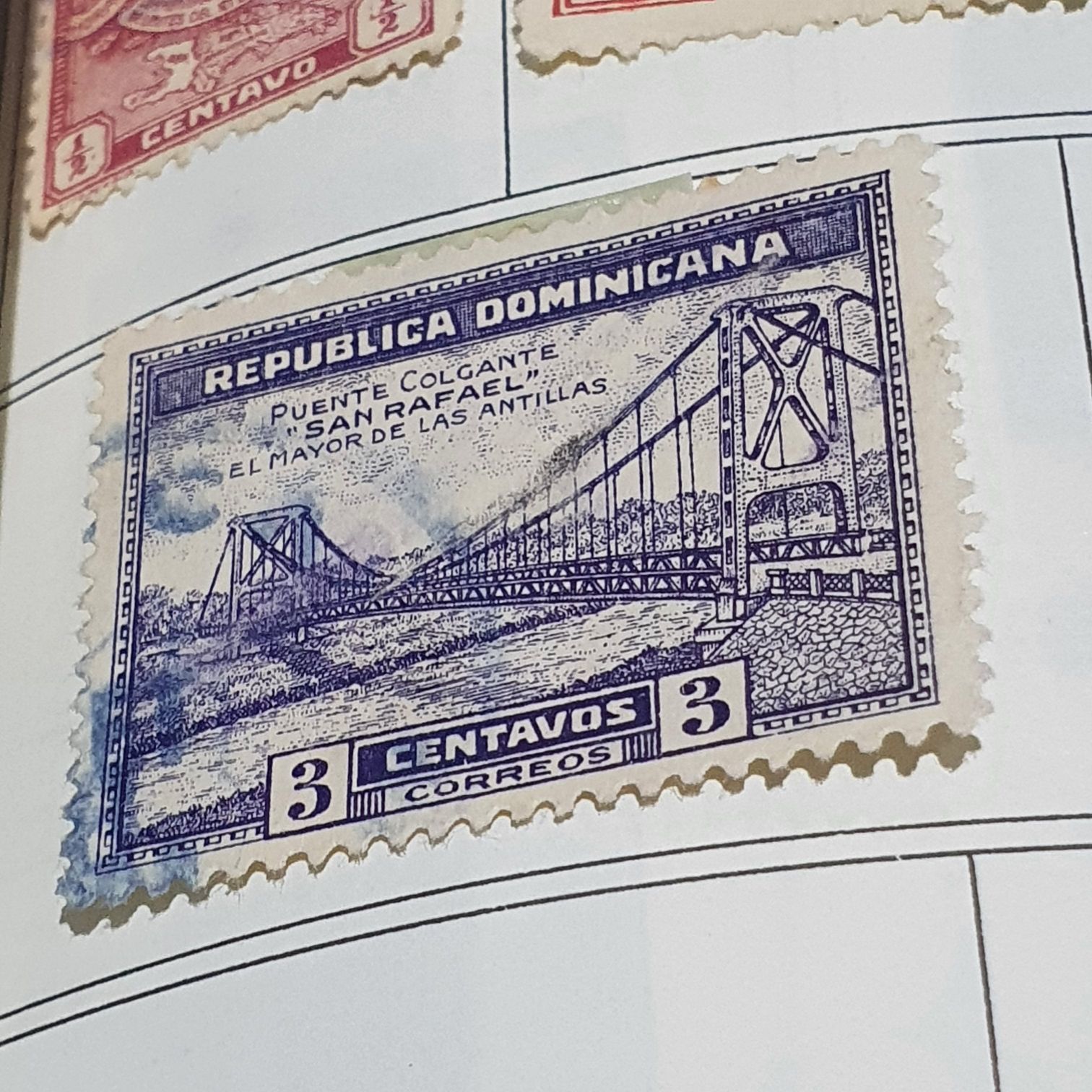 Puente Colgante San Rafael  stamp collectible - Main Image 2
