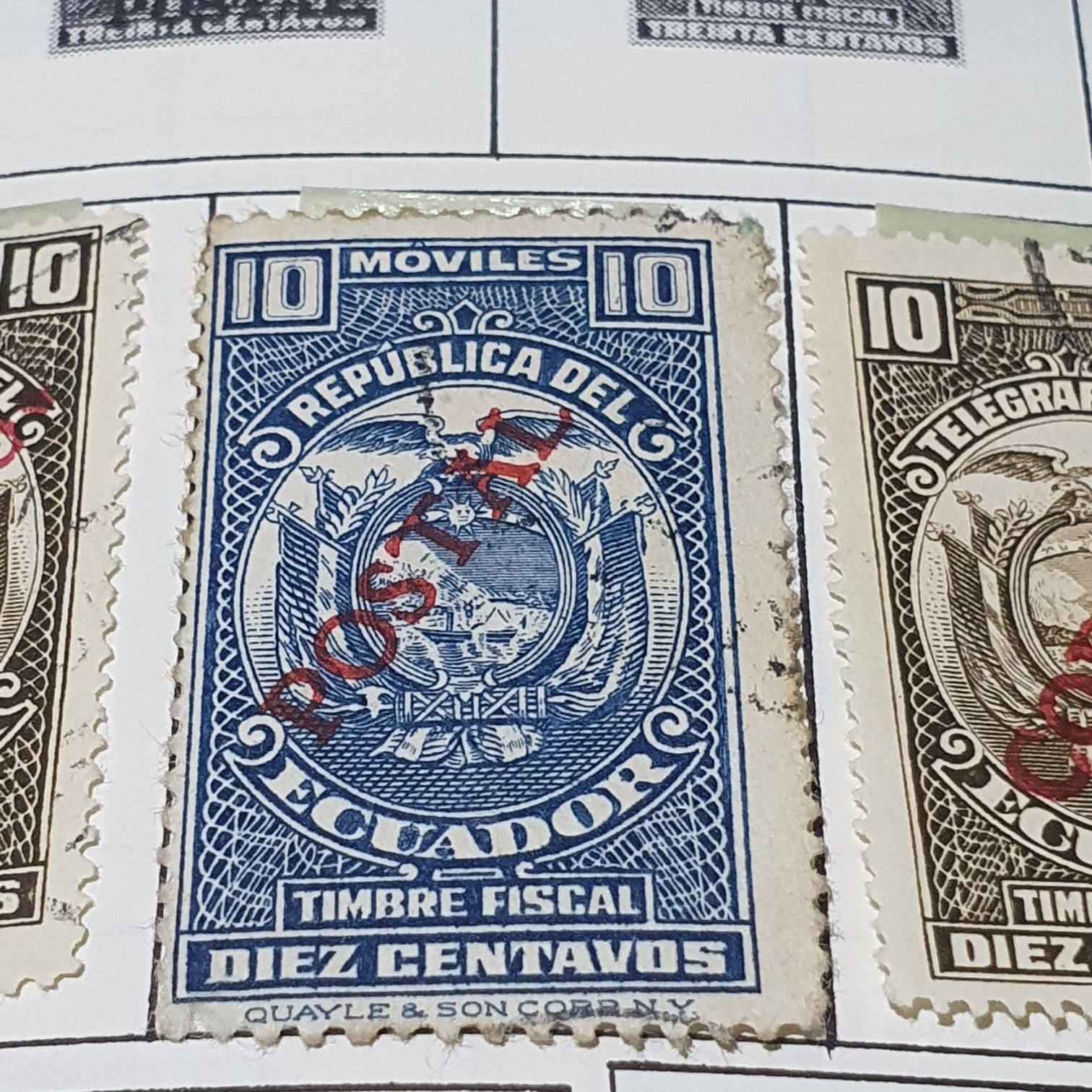 Timbre Fiscal  stamp collectible - Main Image 2