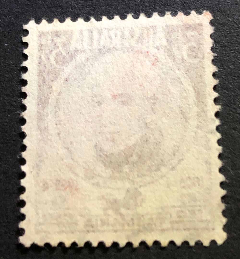 299.   3 ½d Brown Lt Gov Collins  stamp collectible - Main Image 2