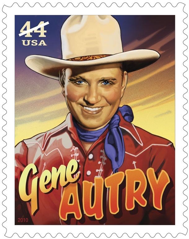 4449 Cowboys of the Silver Screen — Gene Autry stamp collectible - Main Image 1