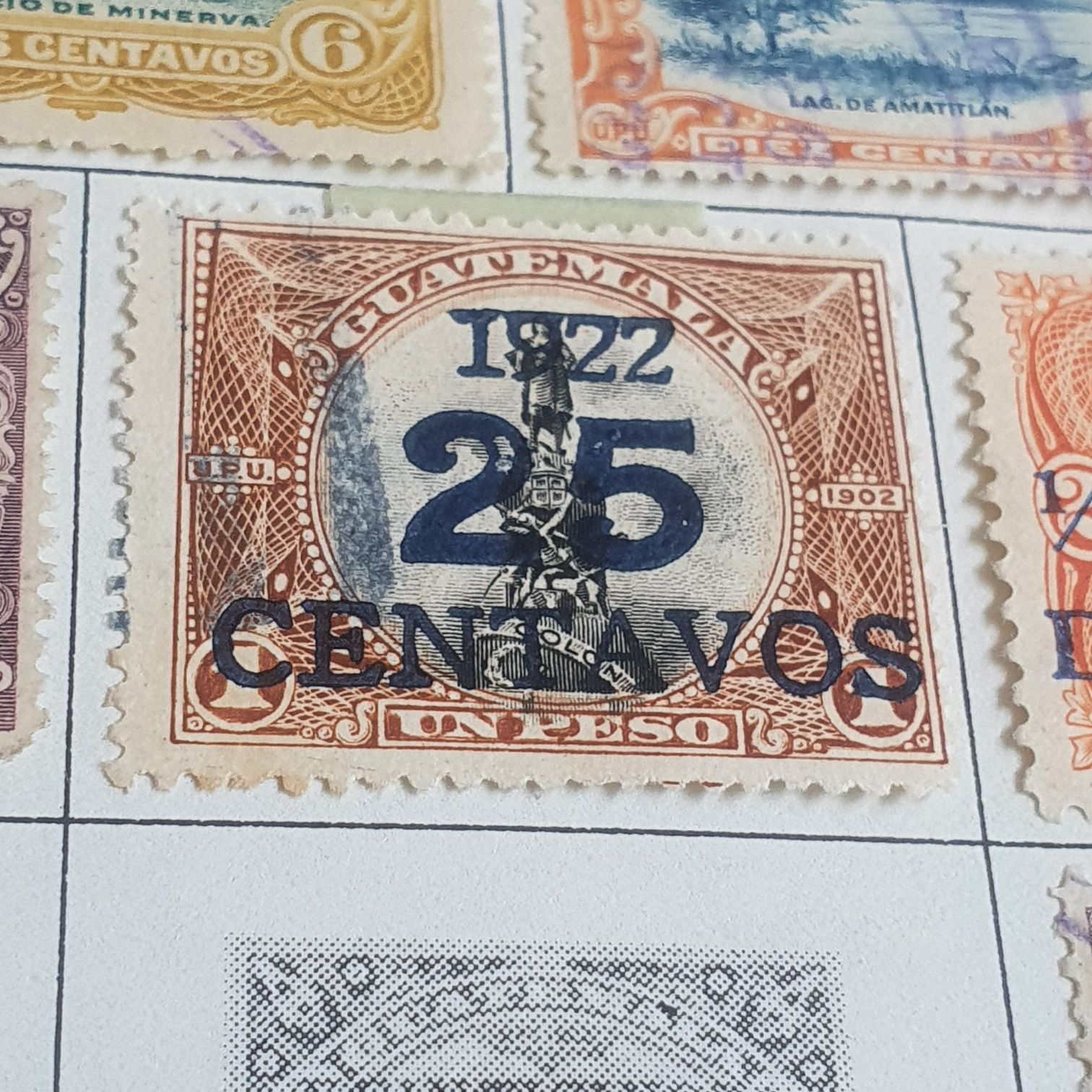 .25 Centavos  stamp collectible - Main Image 2