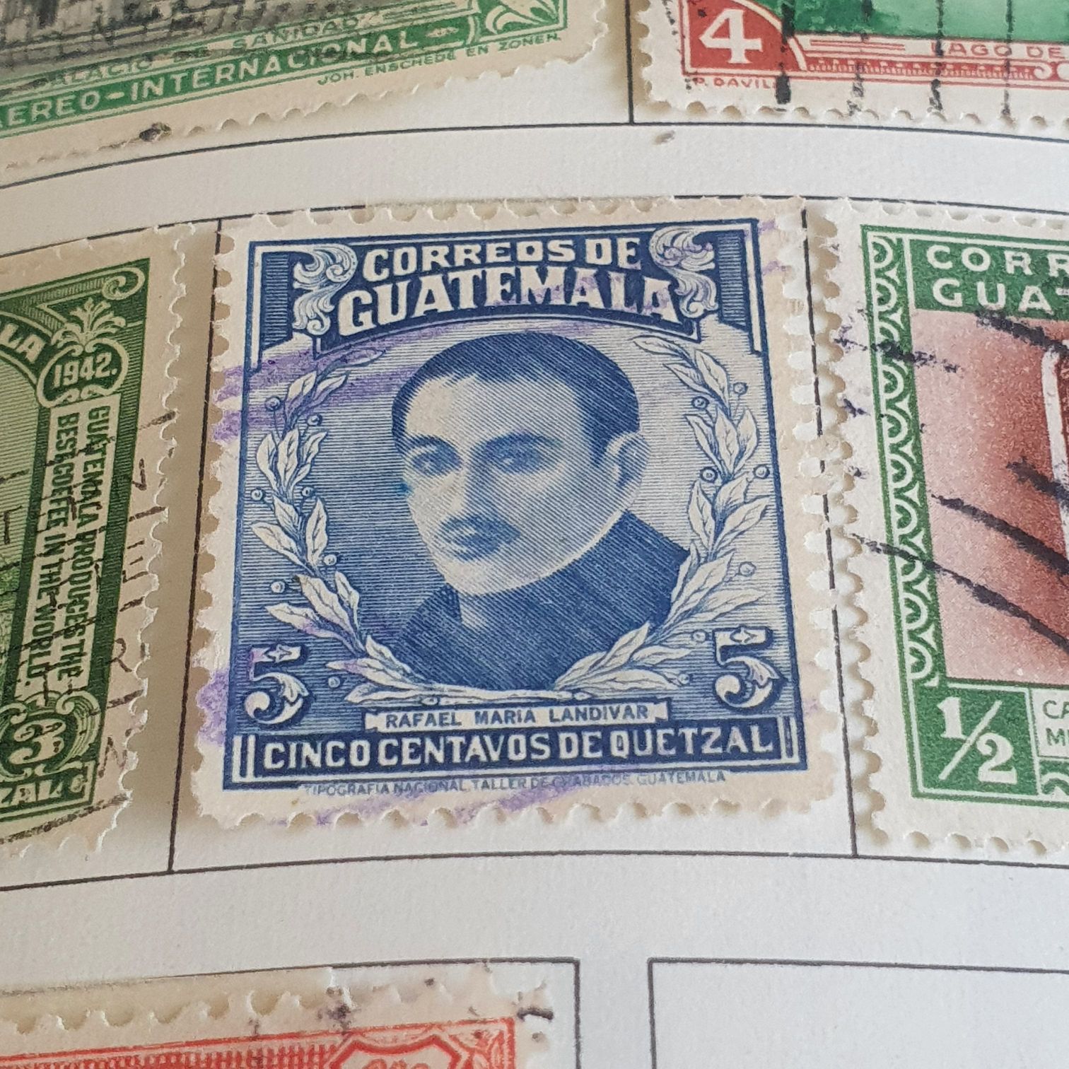 Rafael Maria Landivar  stamp collectible - Main Image 2
