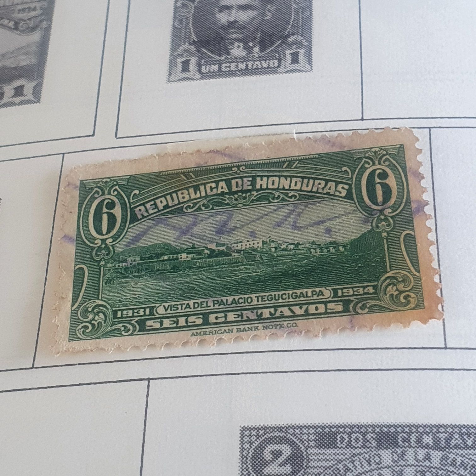 Visita Del Palacio Tegucigalpa  stamp collectible - Main Image 2