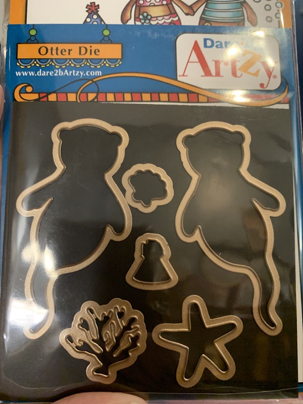 Dare 2b Artzy Otterly Awesome Clear Cling Rubber Stamp Set 19280  stamp collectible [Barcode 742939839619] - Main Image 2