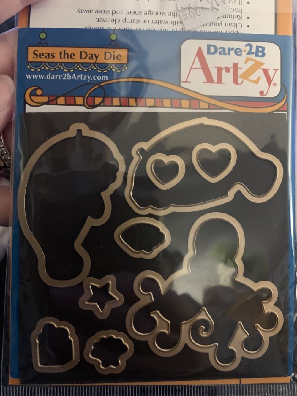 Dare 2b Artzy Seas The Day Clear Cling Rubber Stamp Set 19281  stamp collectible [Barcode 742939839626] - Main Image 2