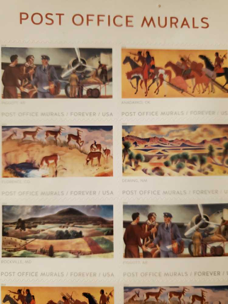Post Office Murals  stamp collectible - Main Image 2
