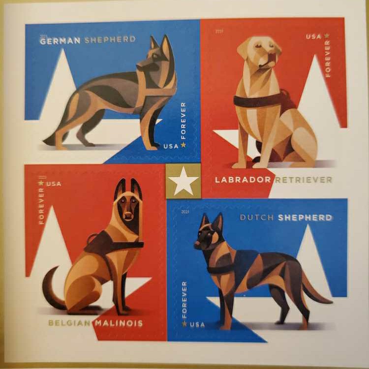 Military Working Dogs  stamp collectible - Main Image 2