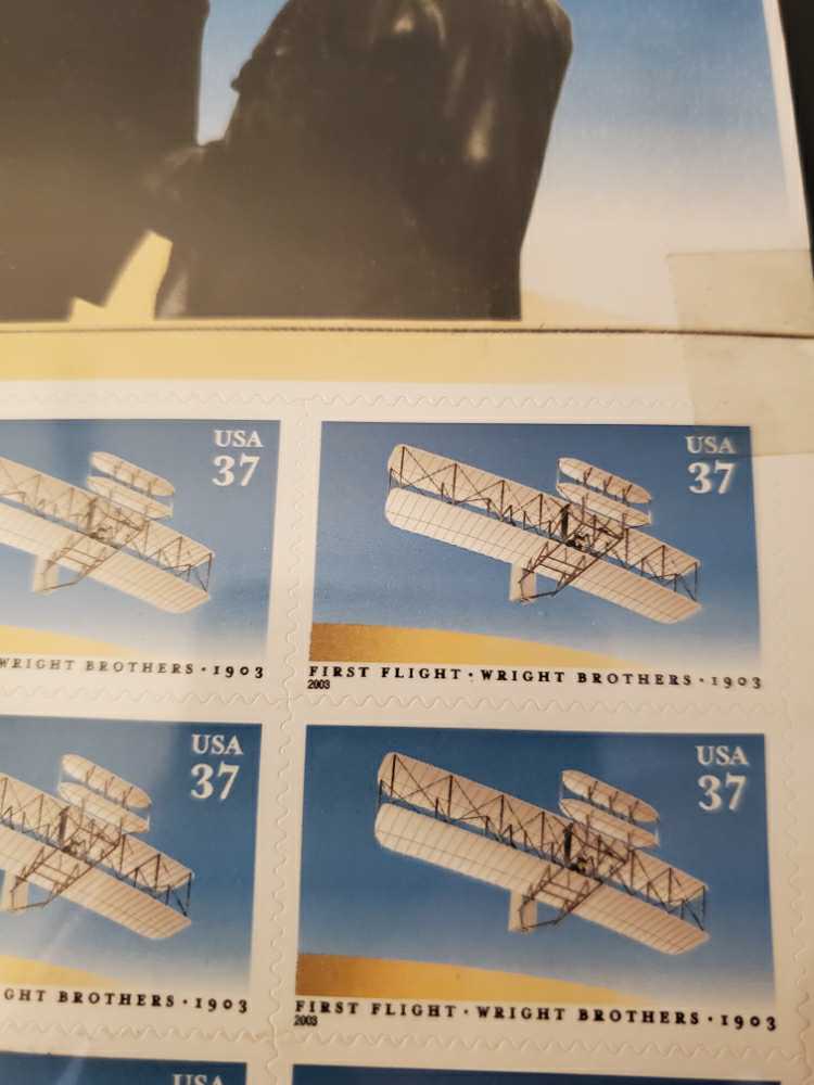 First Controlled Powered Airplane Flight  stamp collectible - Main Image 2