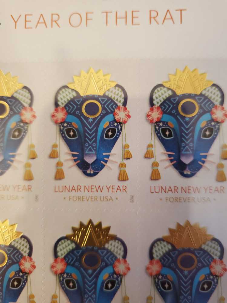 Lunar New Year - Year of the Rat  stamp collectible - Main Image 2