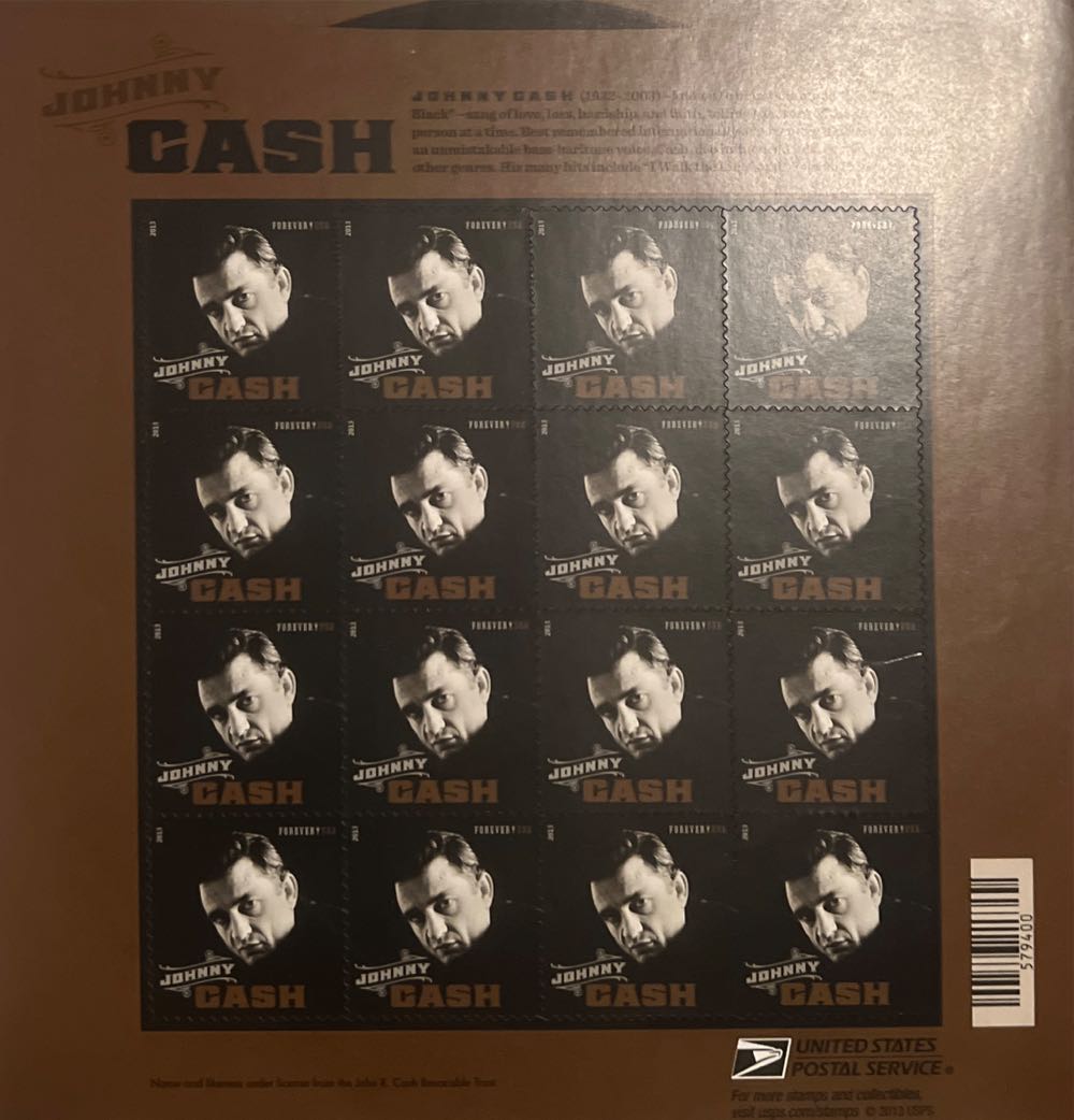 Music Icons: Johnny Cash  stamp collectible - Main Image 2