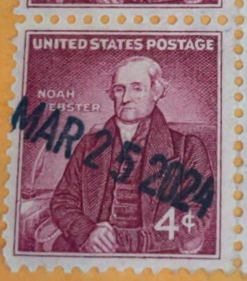 Noah Webster  stamp collectible - Main Image 2
