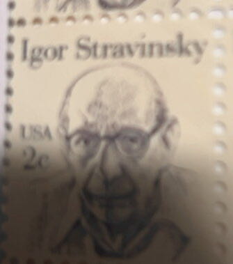 Great American Series: Igor Stravinsky  stamp collectible - Main Image 2