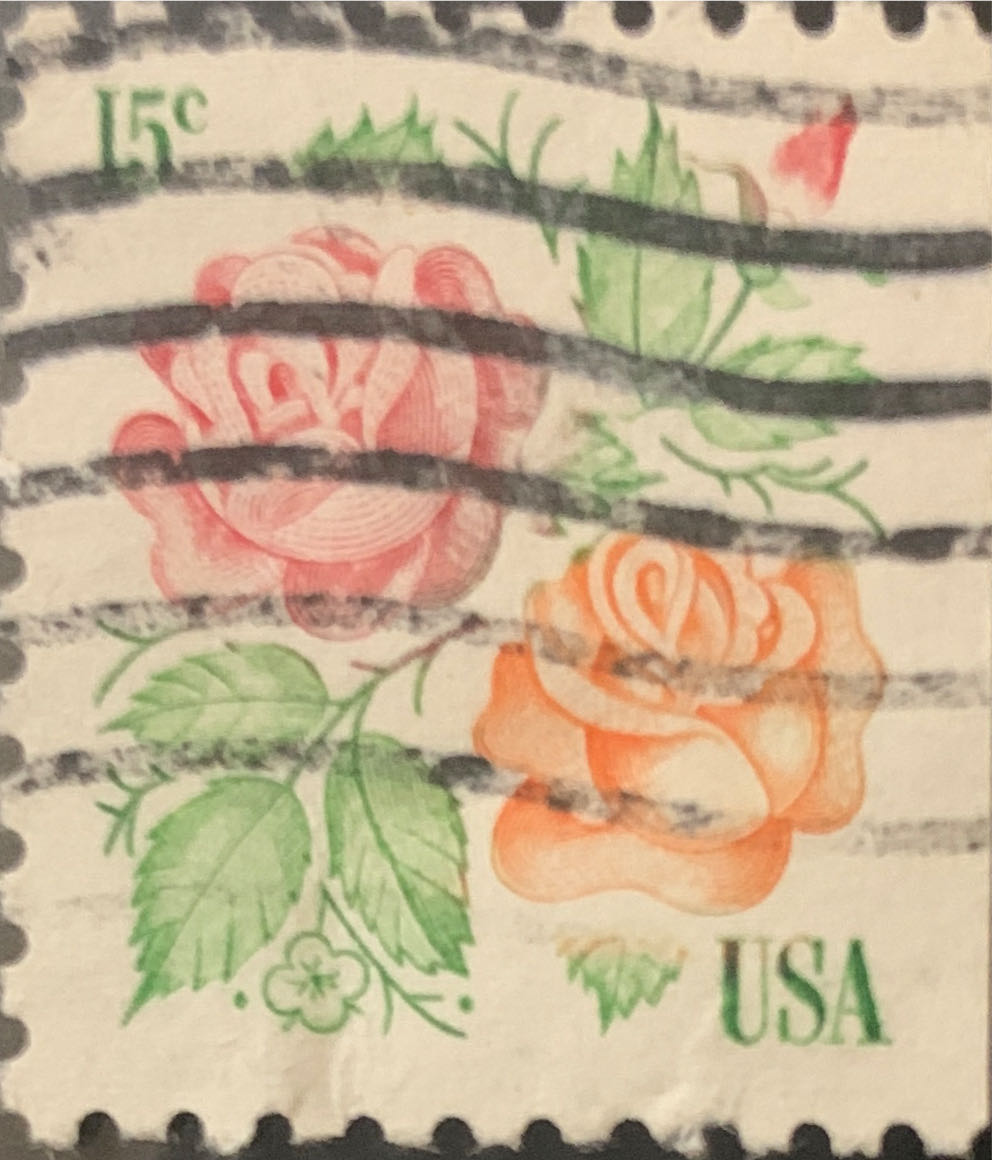 Medallion Roses  stamp collectible - Main Image 2