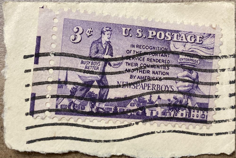 Newspaper Boys  stamp collectible - Main Image 2
