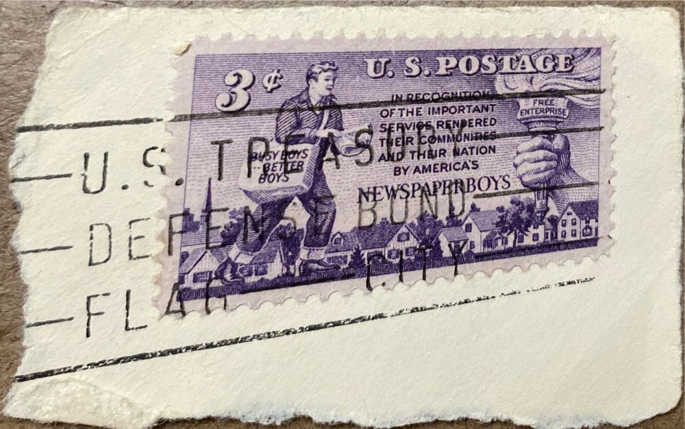 Newspaper Boys  stamp collectible - Main Image 3