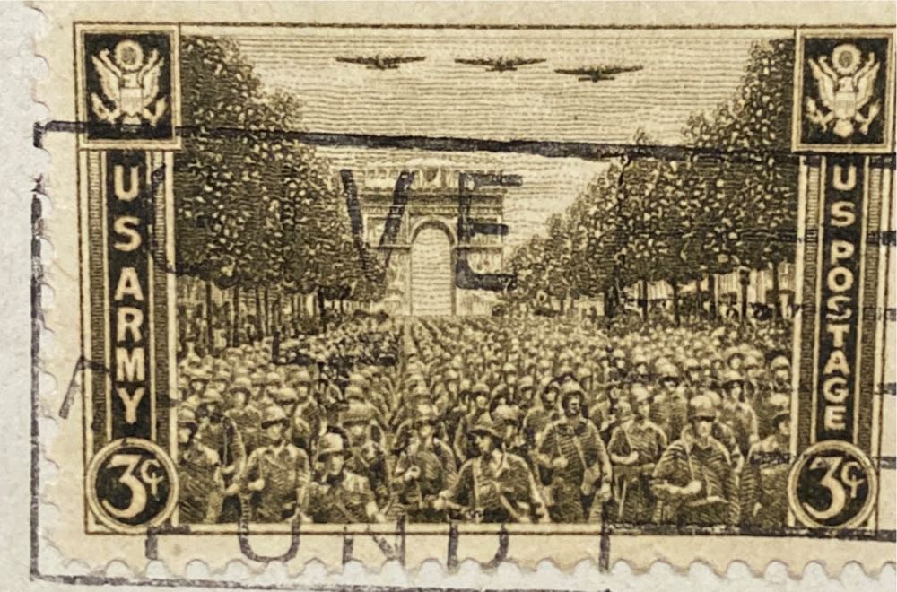 USA: 1945 US Armed Forces: US Army  stamp collectible - Main Image 2