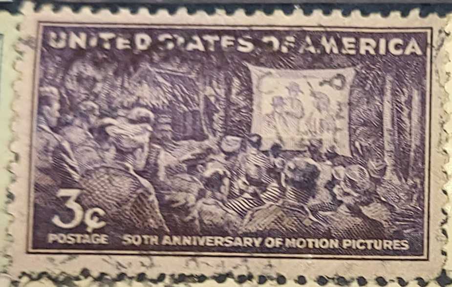 50th Anniversary Of Motion Pictures  stamp collectible - Main Image 2