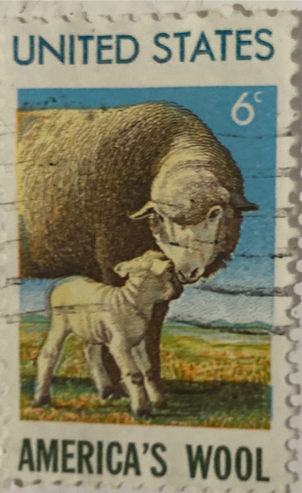 U.S.A.: 1971 American Wool Industry  stamp collectible - Main Image 2