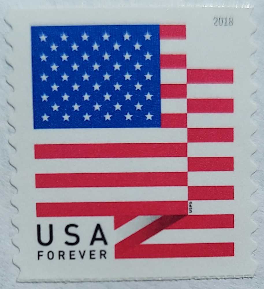 US Flag With Microprint  stamp collectible - Main Image 2