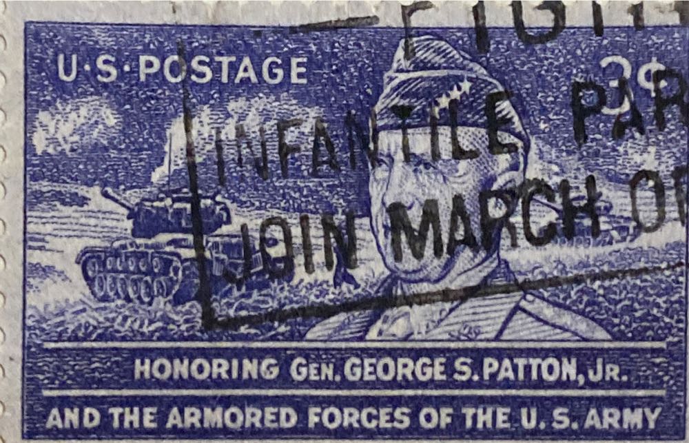 General George S. Patton  stamp collectible - Main Image 2