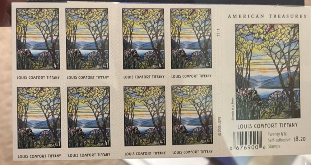 Louis Comfort Tiffany  stamp collectible - Main Image 2