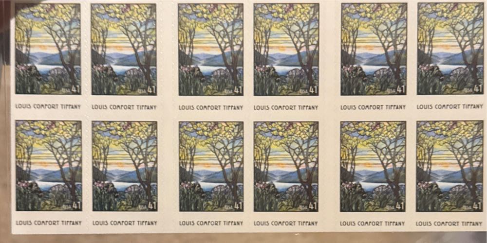 Louis Comfort Tiffany  stamp collectible - Main Image 3