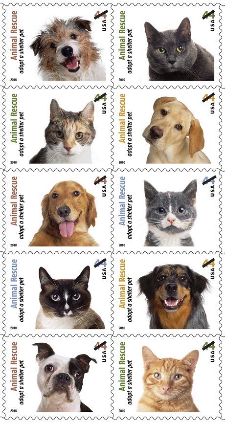 4460a. Animal Rescue: Adopt a Shelter Pet  stamp collectible - Main Image 1