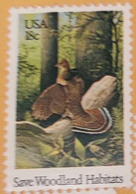 Preservation Of Wildlife Habitat: Save Woodland Habitat  stamp collectible - Main Image 2