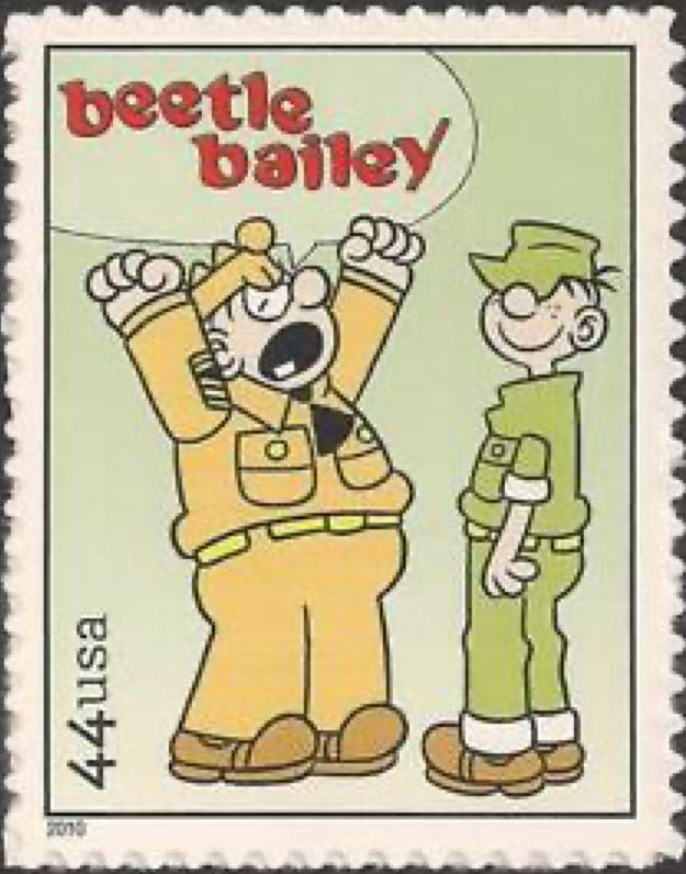 4467 Sunday Funnies — Beetle Bailey  stamp collectible - Main Image 1
