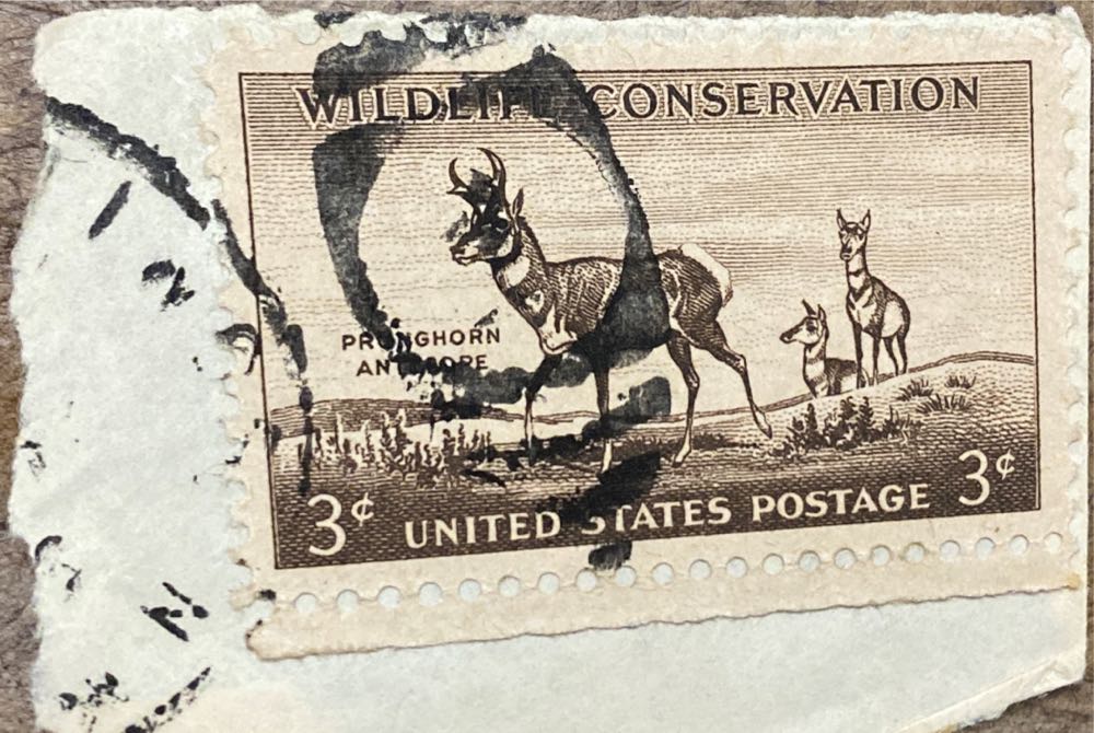 Wildlife Conservation: Pronghorn Antelope  stamp collectible - Main Image 2