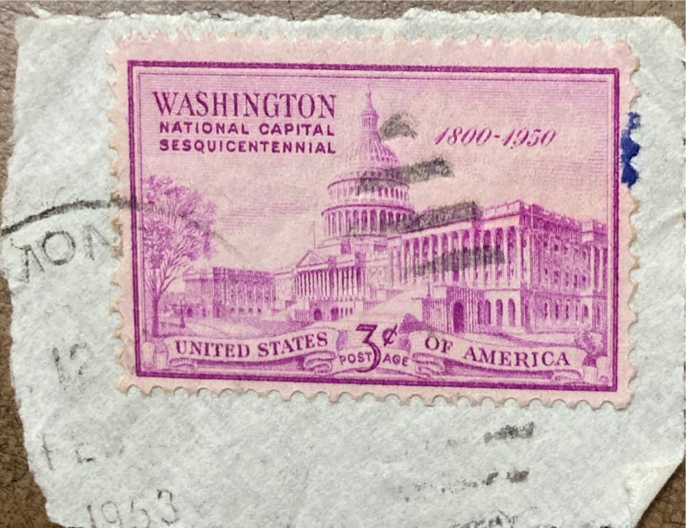 National Capitol Sesquicentennial: United States Capitol  stamp collectible - Main Image 3