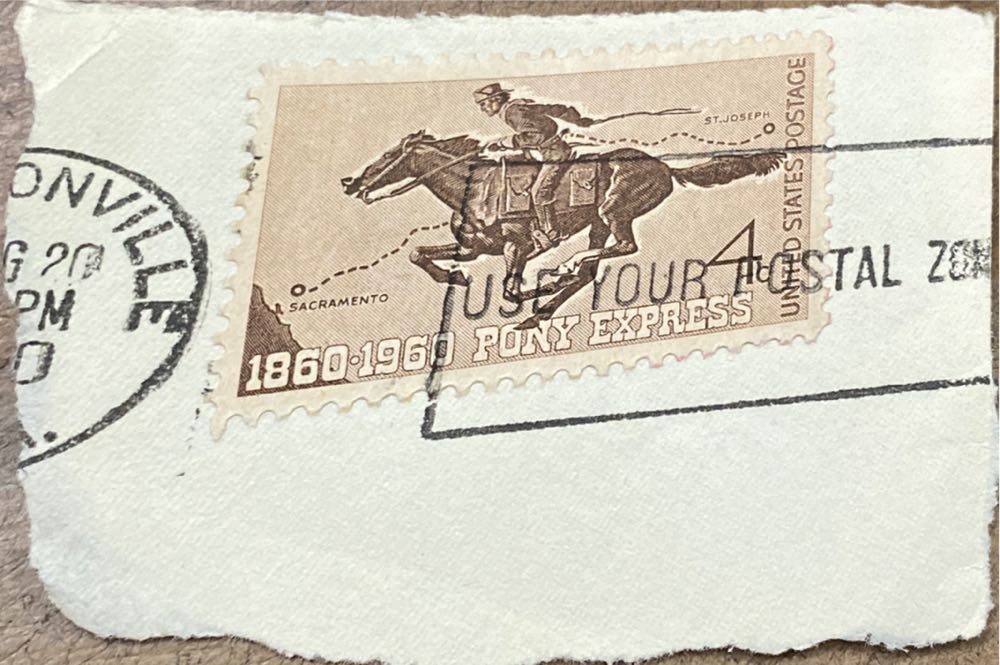 Pony Express Centennial  stamp collectible - Main Image 2