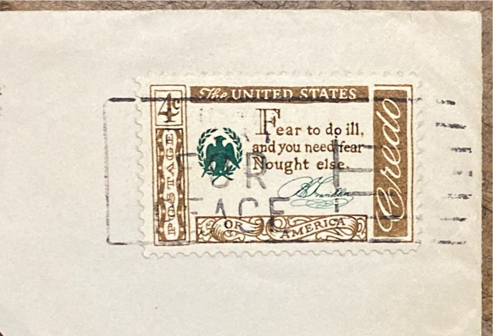 American Creedo: Benjamin Franklin  stamp collectible - Main Image 2