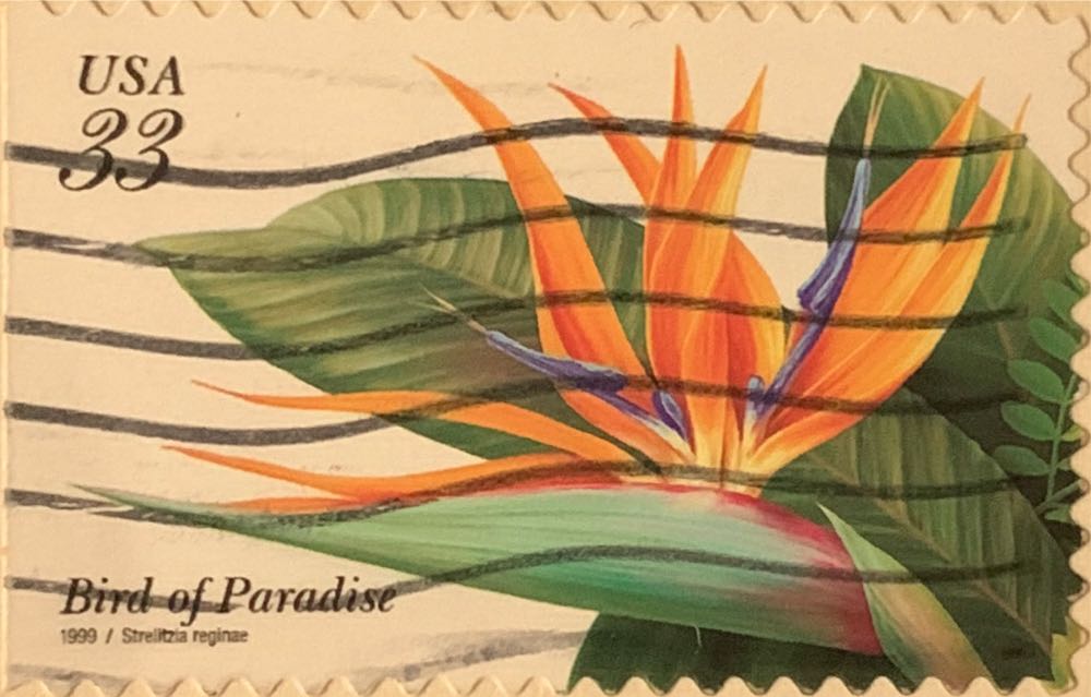 Tropical Flowers: Bird Of Paradise  stamp collectible - Main Image 2